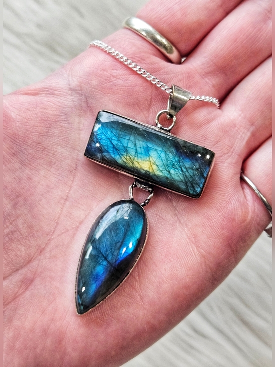 Jewelry - 925 Labradorite Necklace